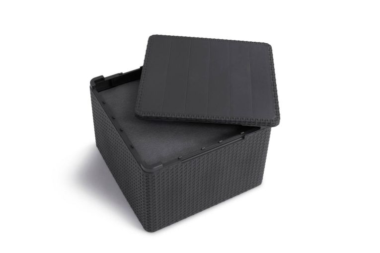 Set salotto esterno 2 poltrone e 1 divano antracite - Barrhead