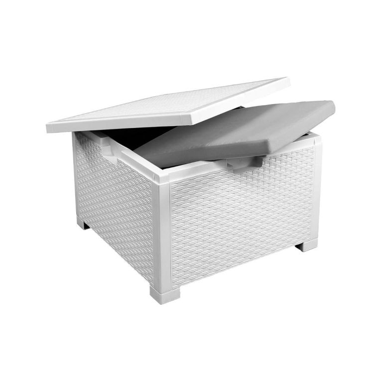 Set salotto esterno 2 posti e 1 tavolo bianco - Camini