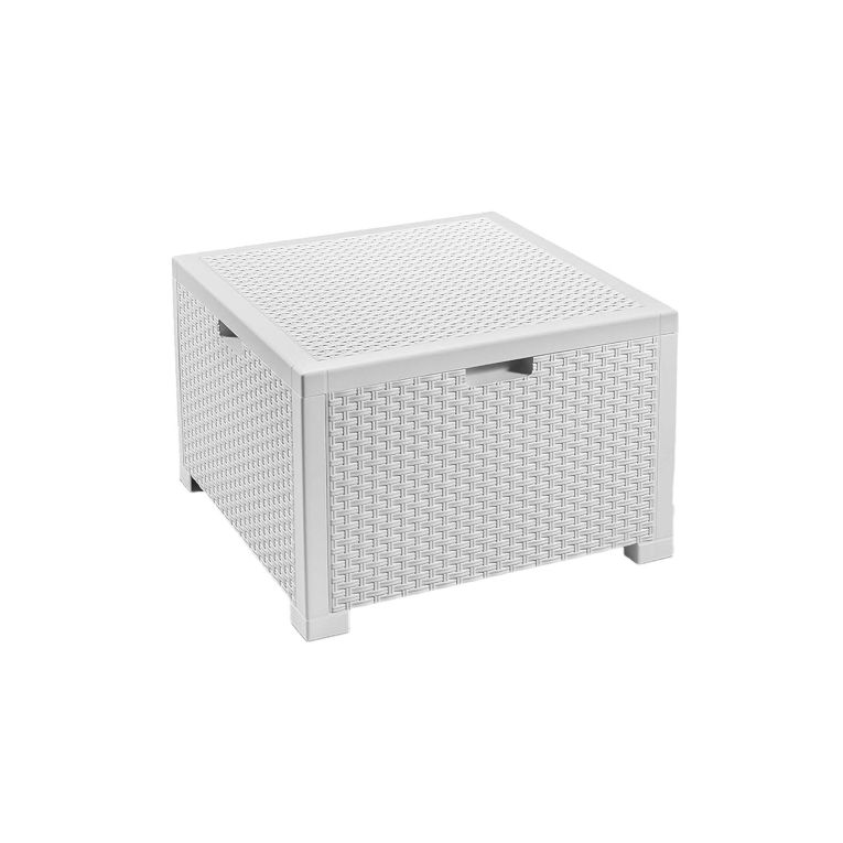 Set salotto esterno 2 posti e 1 tavolo bianco - Camini