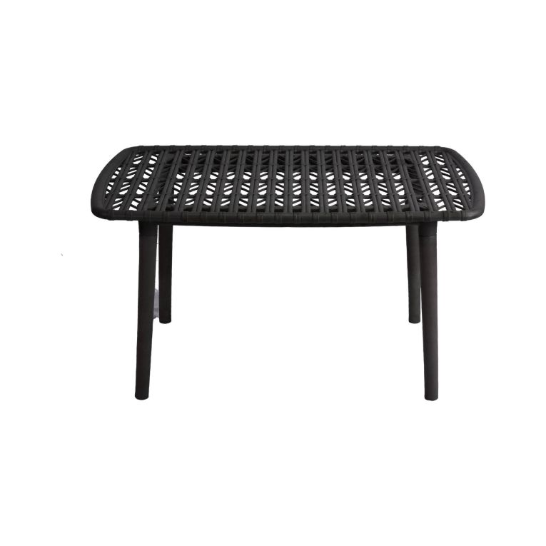 Set salotto giardino minimal 2 poltrone e 1 panchina antracite - Jurij