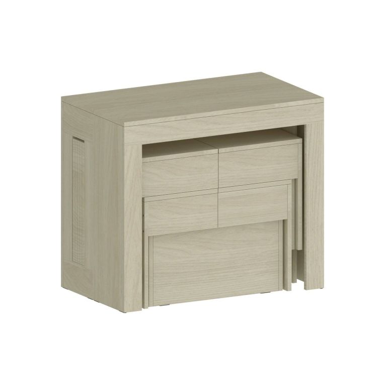 Set tavolo allungabile e 2 panche allungabili effetto legno 12 posti - Auditore