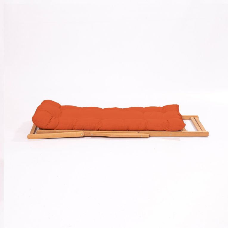Set Tavolo e Sedie Arancione 2 Posti Dimensione Tavolo 40x40h40 cm, Dimensione Seduta 66x48h110 cm - Biagio