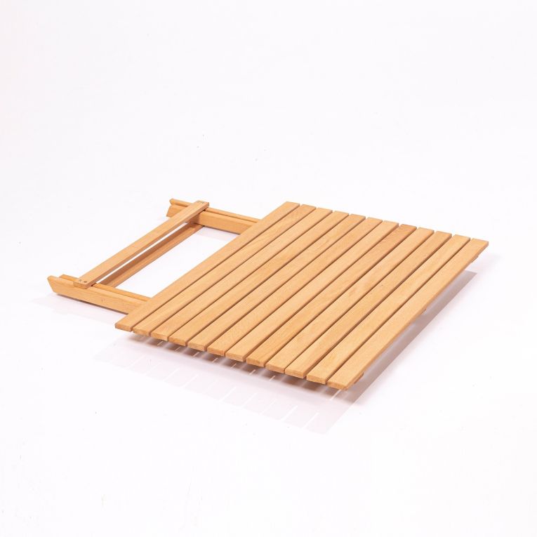Set Tavolo e Sedie Bianco Crema 2 Posti Dimensione Seduta 40x30h81 cm, Dimensione Tavolo 80x60h72 cm - Nazzano