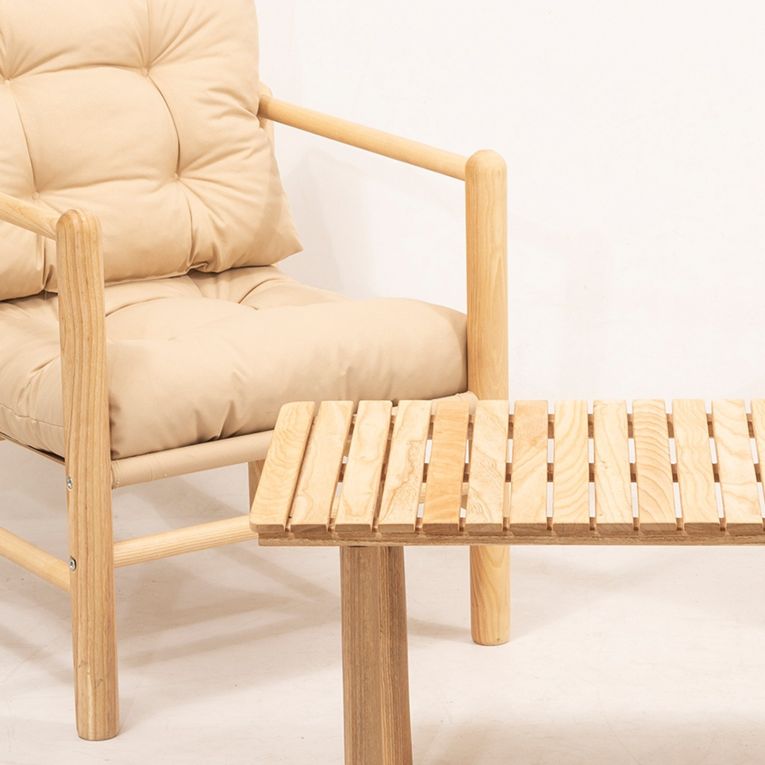 Set Tavolo e Sedie Bianco Crema 4 Posti Dimensione Seduta 110x51h86 cm, Dimensione Tavolo 135x75h74 cm - Frigento
