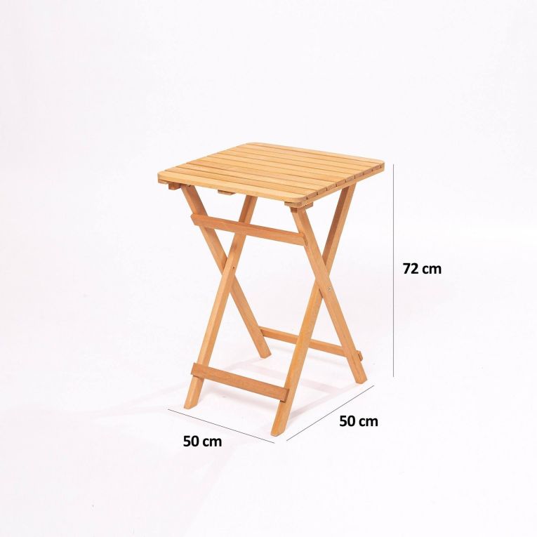 Set tavolo e sedie da esterno Lepus, Salottino outdoor, Set da balcone o giardino, Composizione soggiorno per esterni, Crema