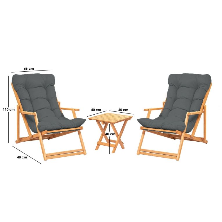 Set Tavolo e Sedie Giallo 2 Posti Dimensione Tavolo 40x40h40 cm, Dimensione Seduta 66x48h113 cm - Biagio