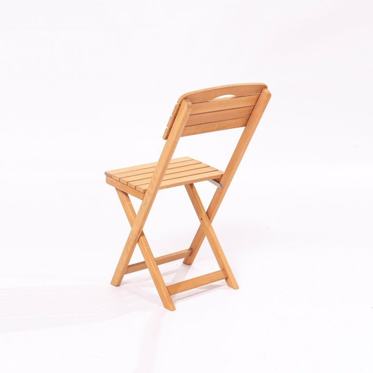 Set Tavolo e Sedie Marrone 2 Posti Dimensione Tavolo 50x50h72 cm, Dimensione Seduta 40x30h81 cm - Isso