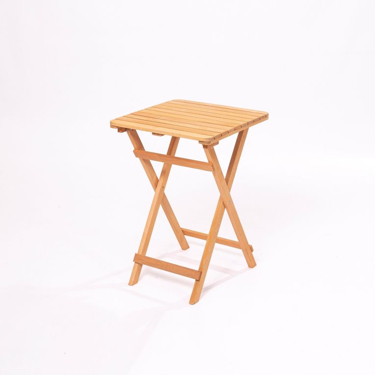 Set Tavolo e Sedie Marrone 2 Posti Dimensione Tavolo 50x50h72 cm, Dimensione Seduta 40x30h81 cm - Isso