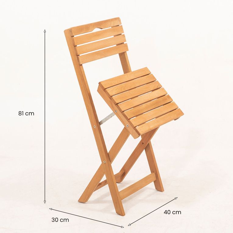 Set Tavolo e Sedie Marrone 4 Posti Dimensione Tavolo 80x60h72 cm, Dimensione Seduta 40x30h81 cm - Fanano