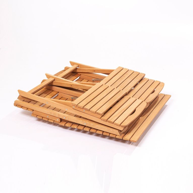 Set Tavolo e Sedie Marrone 4 Posti Dimensione Tavolo 80x60h72 cm, Dimensione Seduta 40x30h81 cm - Fanano