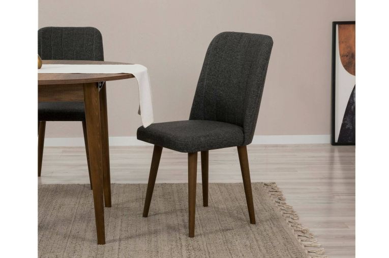 Set tavolo rotondo allungabile e 2 sedie imbottite - Bee