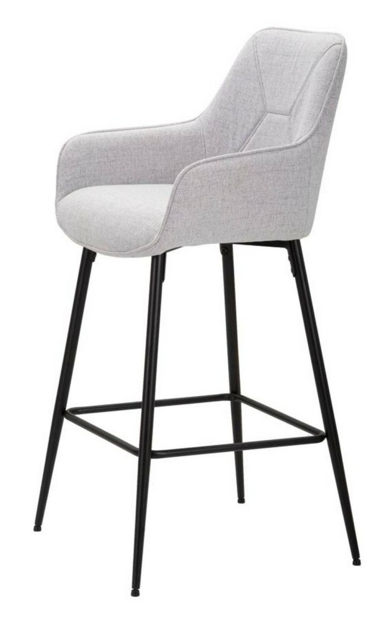 Sgabello alto moderno con seduta imbottita 55x55x109h cm - Moore
