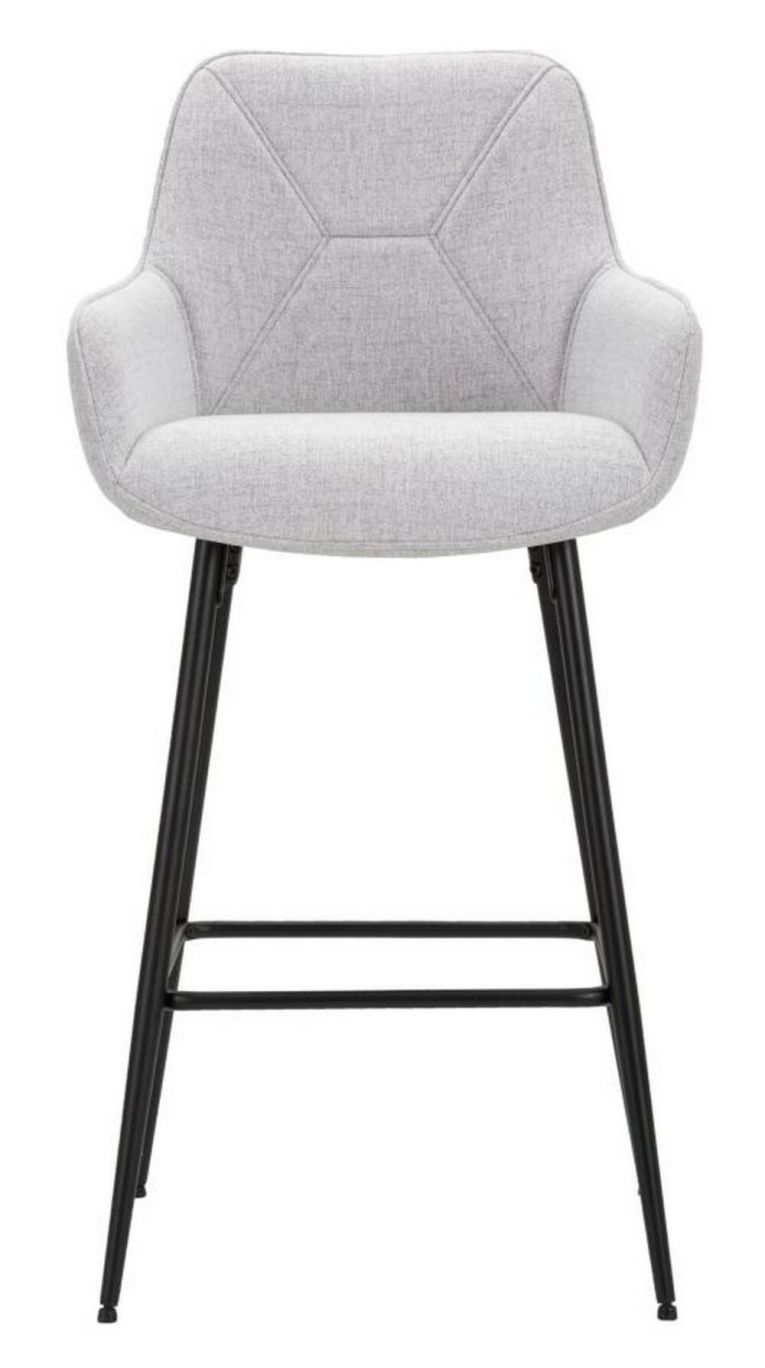 Sgabello alto moderno con seduta imbottita 55x55x109h cm - Moore