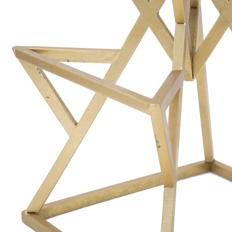 Sgabello Nero oro Imbottito Colore Struttura oro 40x40x75h cm, Materiale Struttura in Metallo - Datipa