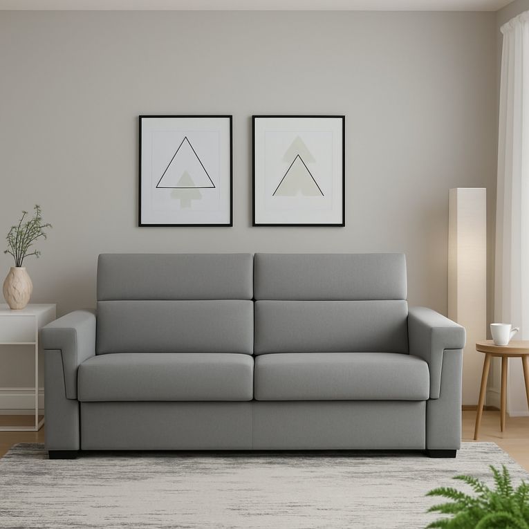 Sofà 3 posti grigio 225x95x100h cm - Cantu