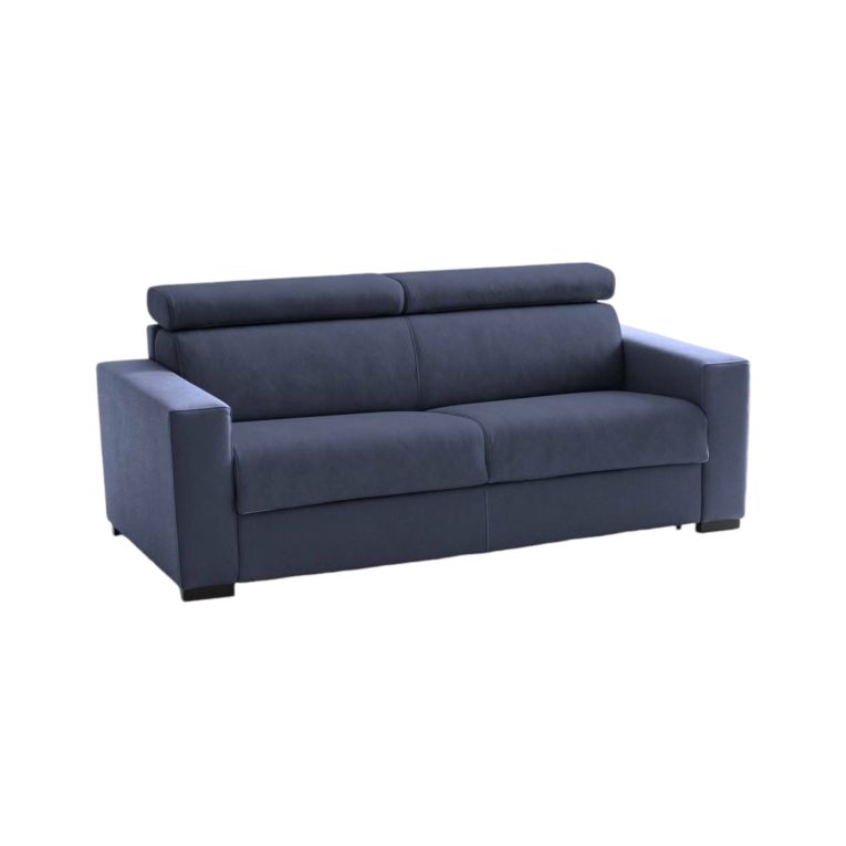 Sofà con braccioli blu 200x95x85h cm - Schiavo