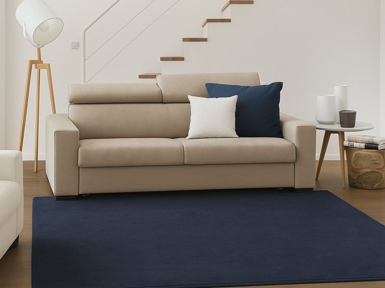 Sofà design beige 200x95x85h cm - Schiavo