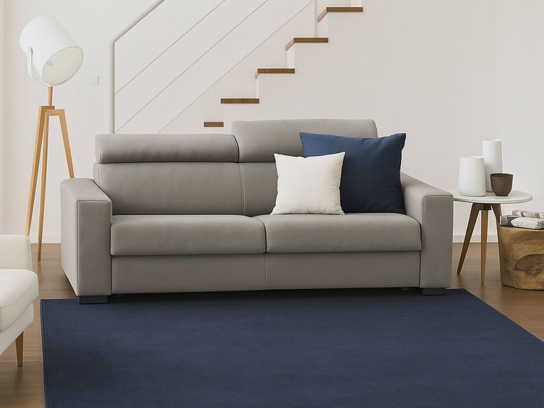 Sofà design tortora 200x95x85h cm - Schiavo