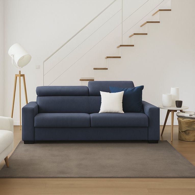 Sofà elegante blu 180x95x85h cm - Aggius