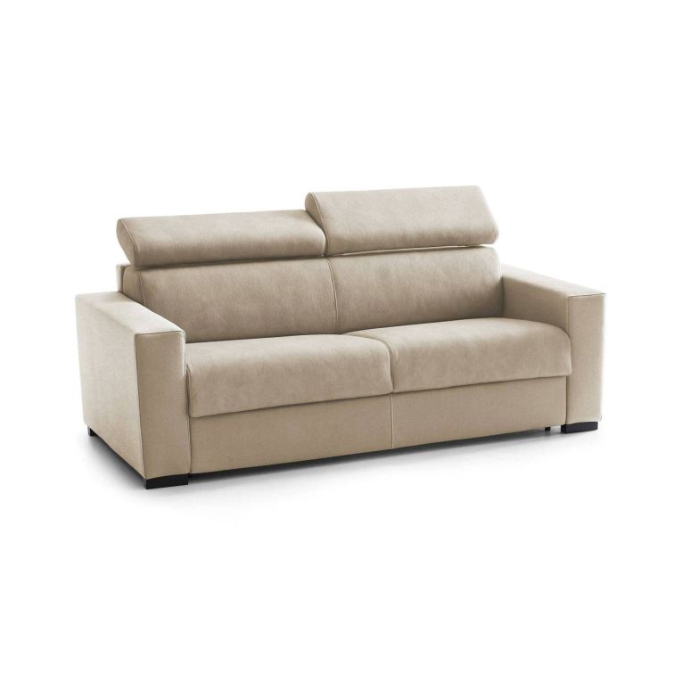 Sofà sfoderabile beige 180x95x85h cm - Aggius