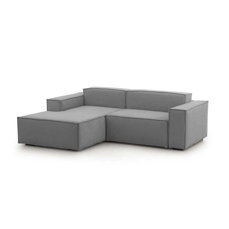Sofa 2 posti grigio 220x170x70h cm - Alhoa