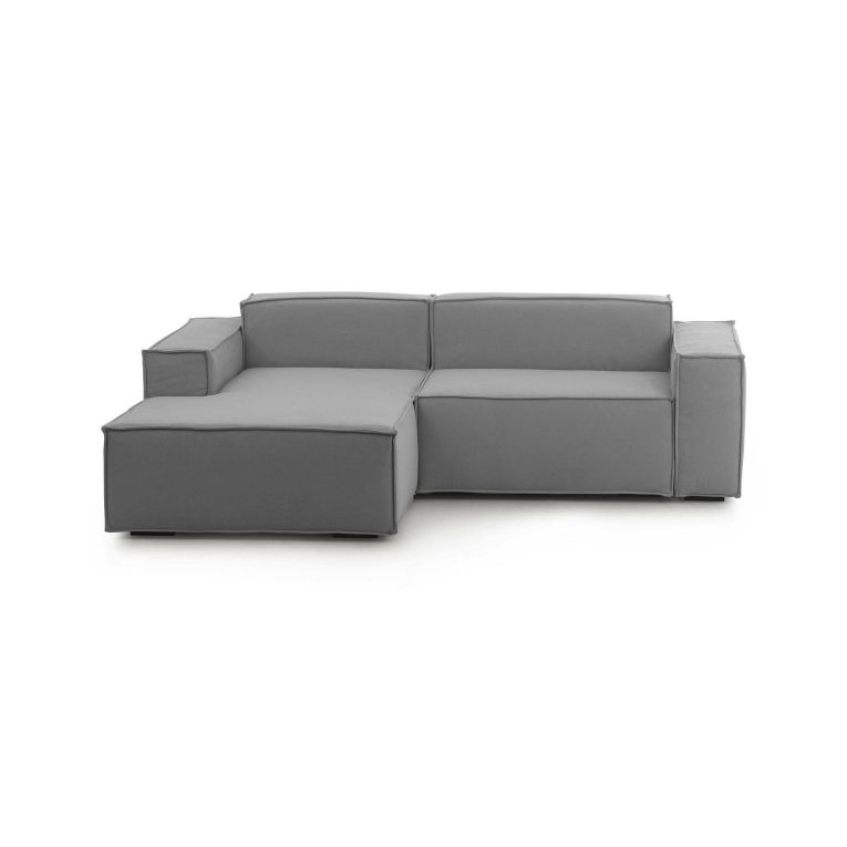 Sofa 2 posti grigio 220x170x70h cm - Alhoa