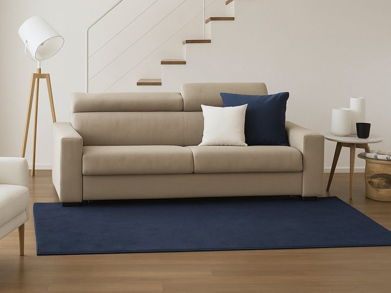 Sofa angolare beige 220x95x85h cm - Matrice