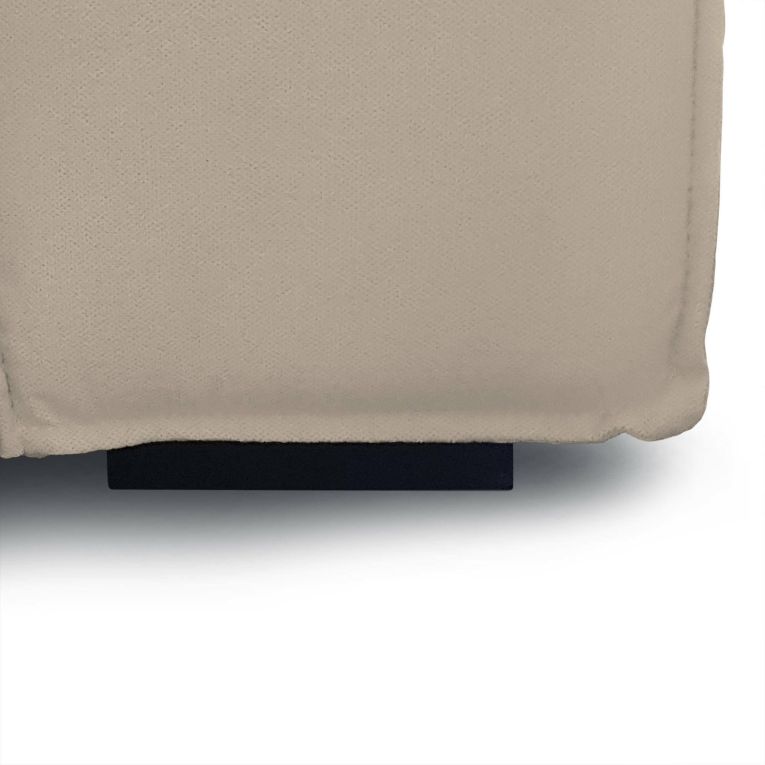 Sofa con penisola tortora 220x170x70h cm - Amuleto