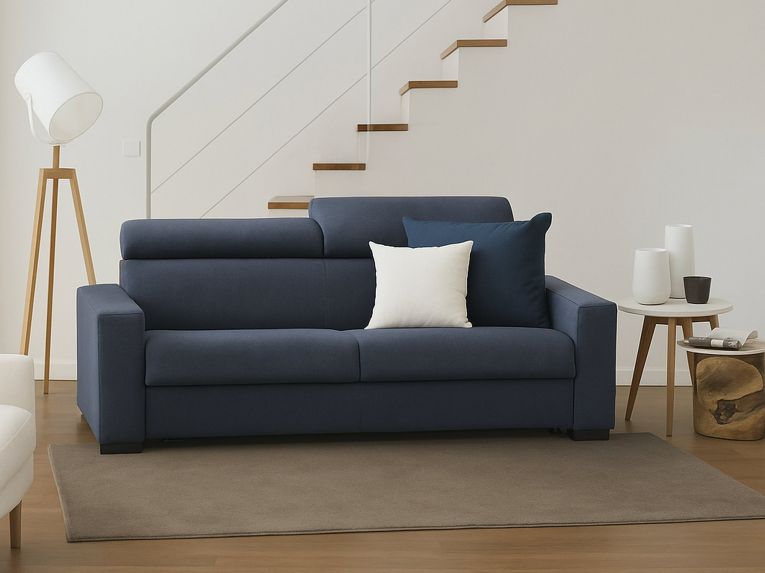 Sofa design blu 220x95x85h cm - Matrice