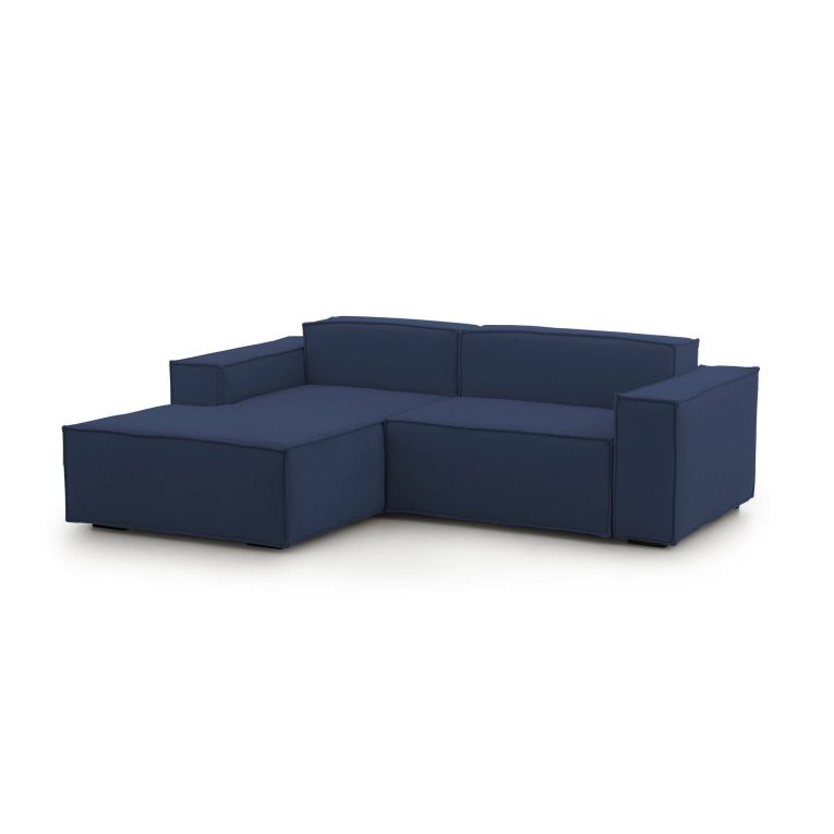 Sofa sfoderabile blu 220x170x70h cm - Alhoa