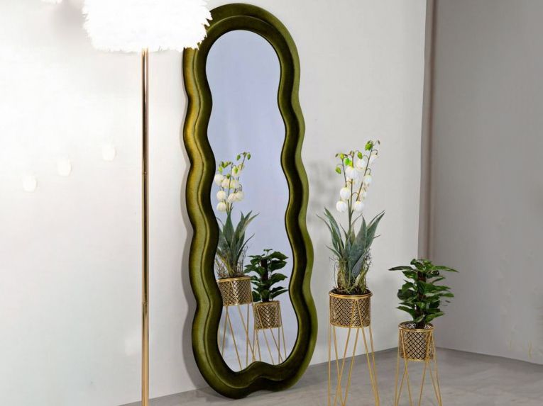 Specchio a muro nuvola verde 60x160h cm - Marylin