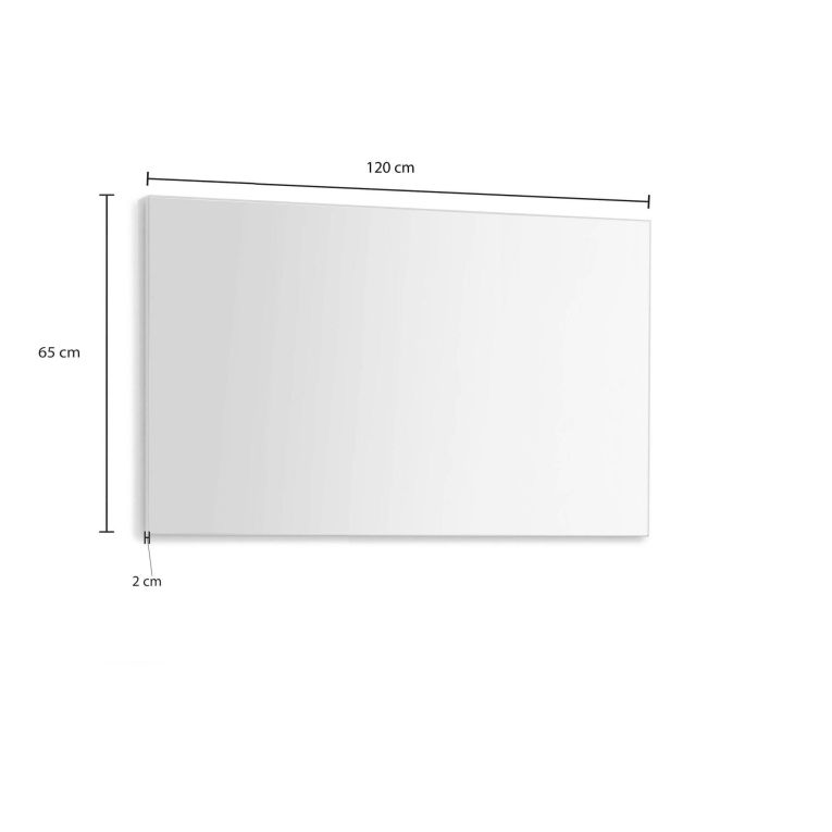 Specchio antracite 120x65h cm - Cile