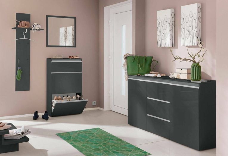 Specchio antracite lucido 60x60h cm - Lelia