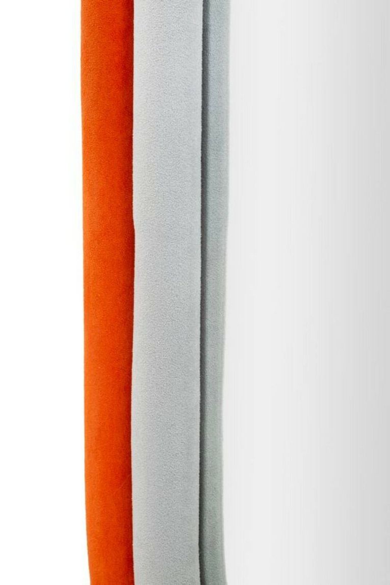 Specchio arancione e grigio 60x90h cm - Marinetti