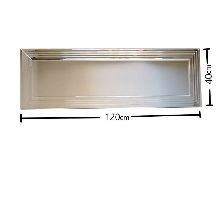 Specchio argento 120x40h cm - Nanto