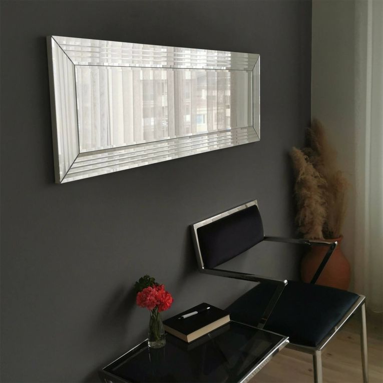 Specchio argento 120x40h cm - Nanto