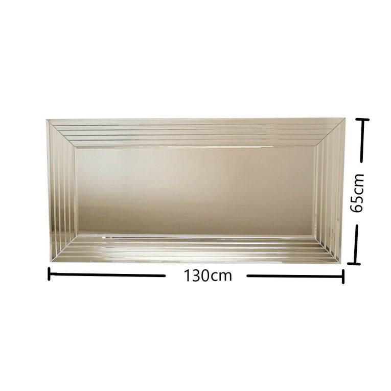 Specchio argento 130x65h cm - Cavezzo