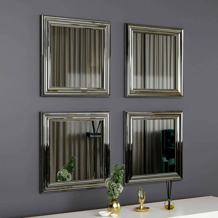 Specchio argento 40x40h cm - Thane