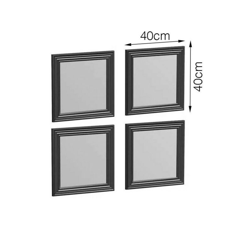 Specchio argento 40x40h cm - Thane