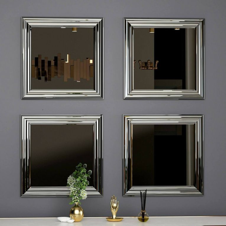 Specchio argento 40x40h cm - Thane