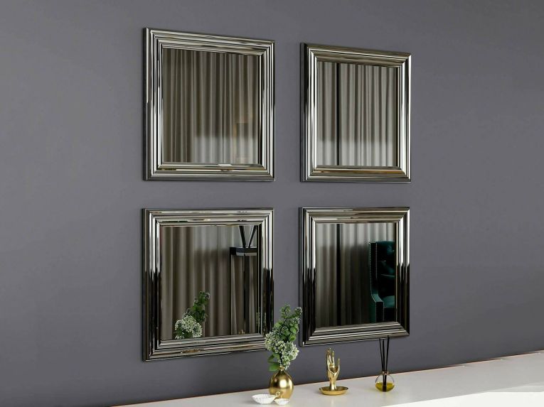Specchio argento 40x40h cm - Thane