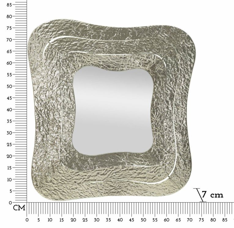 Specchio argento 74x79h cm - Casella