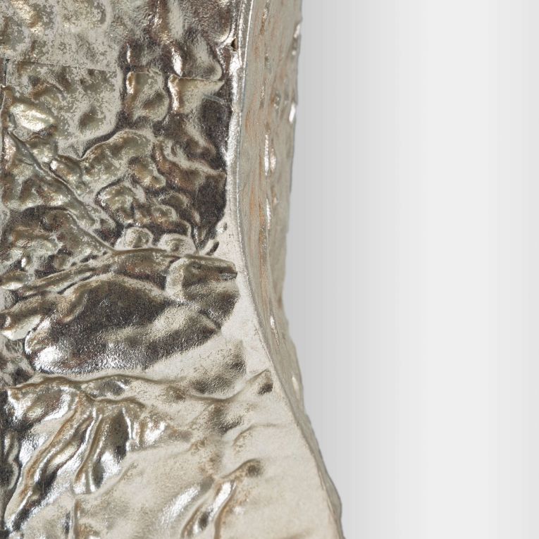 Specchio Argento Trasparente Cornice Effetto Materico Forma Rettangolare 61x160h cm, Tipologia a Parete - Dadava