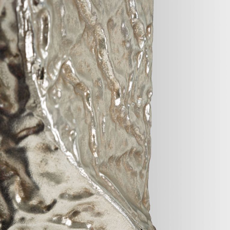 Specchio Argento Trasparente Cornice Effetto Materico Forma Rettangolare 70x161h cm, Tipologia a Parete - Dagalito