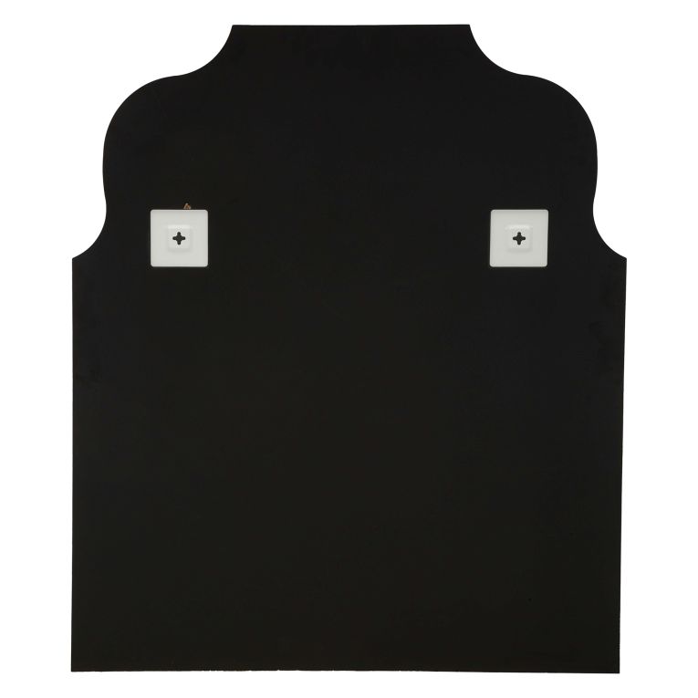 Specchio Argento Trasparente Cornice Sagomata Forma Rettangolare 85x100h cm, Tipologia a Parete - Dabaka