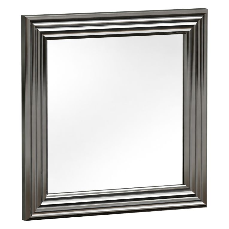 Specchio Argento Trasparente Modulabile set da 3 40x40h cm, Forma Rettangolare - Ortona