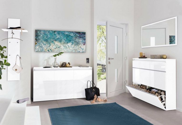 Specchio bagno bianco lucido 120x60h cm - Adelchi