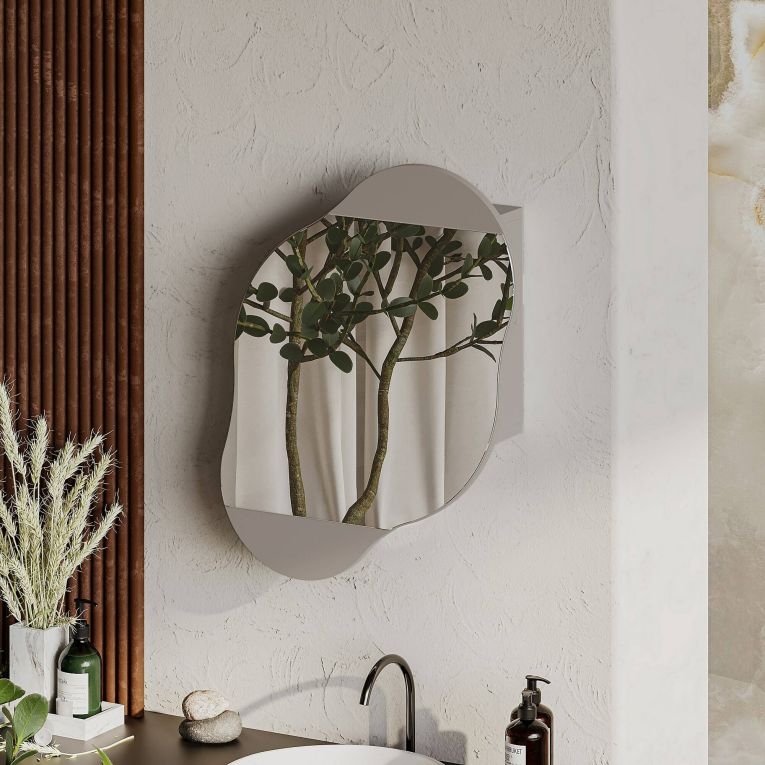 Specchio beige 60x75h cm - Asterisco