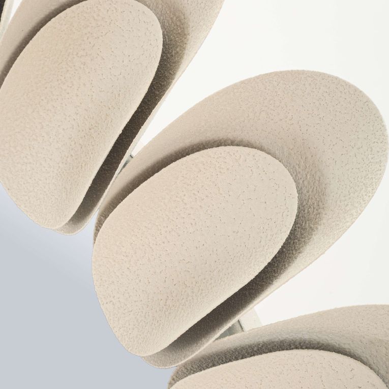 Specchio Beige Trasparente Cornice Effetto Pietra Forma Rotondo 85x6h cm, Tipologia a Parete - Dagatiza