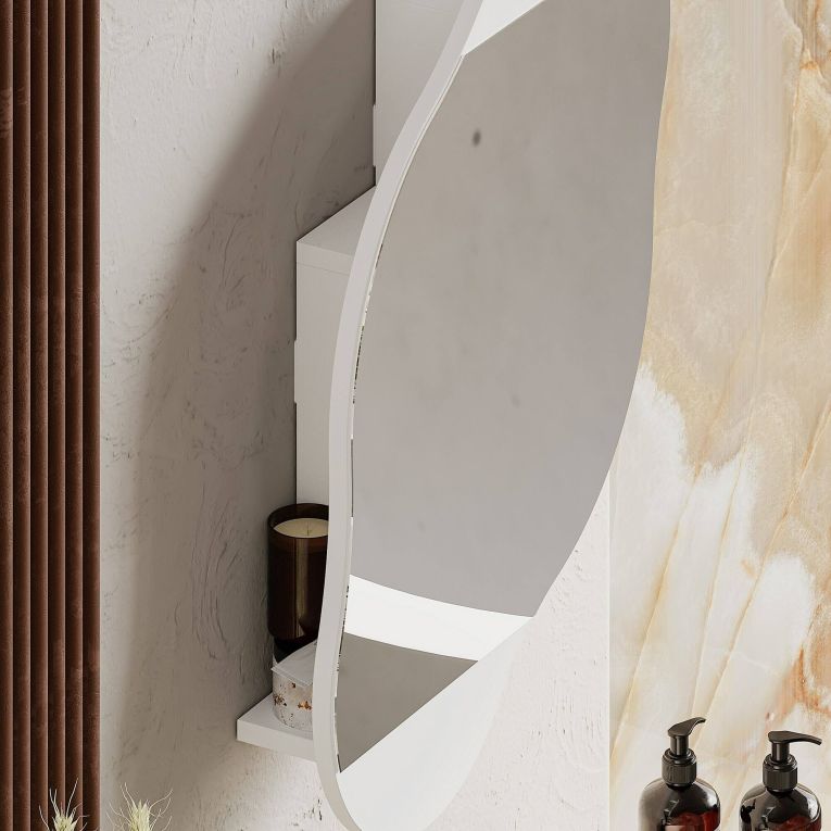 Specchio bianco 60x75h cm - Asterisco